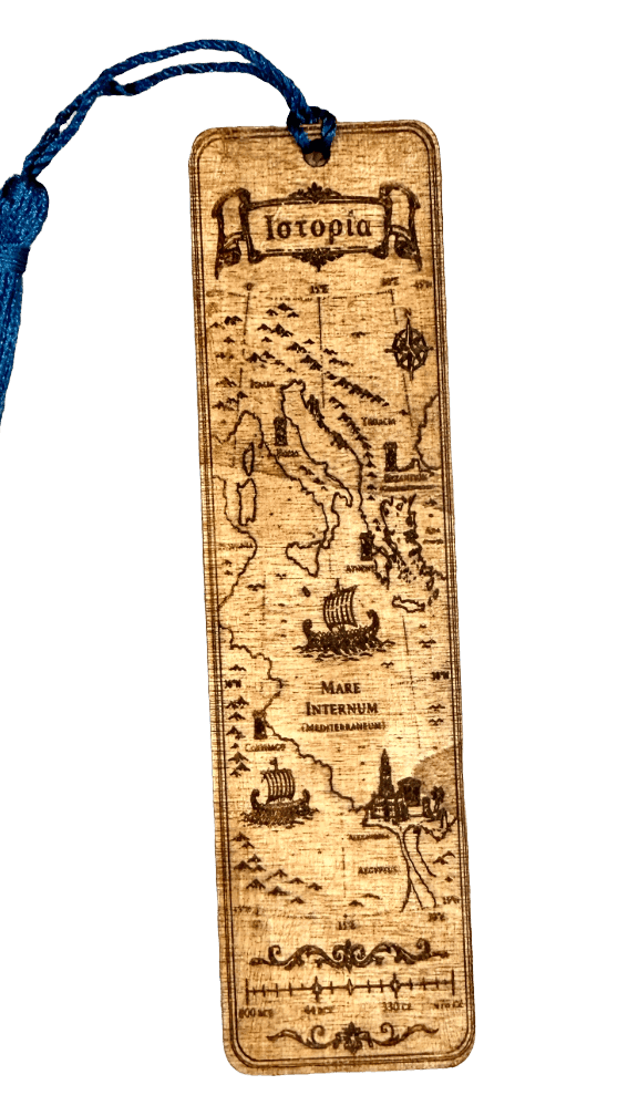Historia Bookmark, engraved poplar